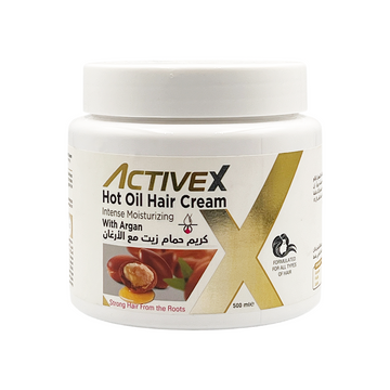 ActiveX Hot Oil Hair Cream 1000 Ml/ 500 ml - Argan | Nourishing and Smoothing